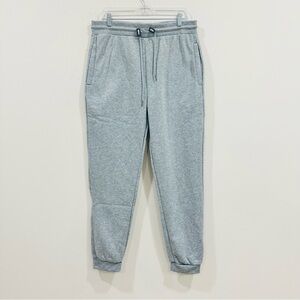 Galaxy by Harvic Men's Fleece Jogger Pants Slim Fit Sweatpants Heather Gray 2XL